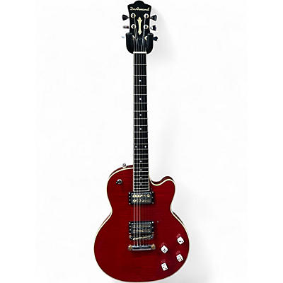 Used DeArmond M72 Trans Crimson Red Solid Body Electric Guitar