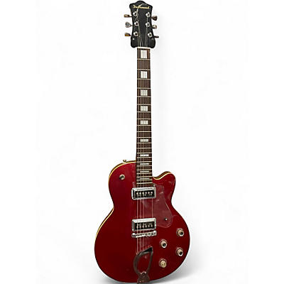 Used DeArmond M75 Candy Apple Red Solid Body Electric Guitar