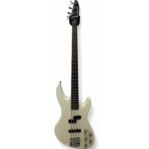 DeArmond Used DeArmond PILOT White Electric Bass Guitar White