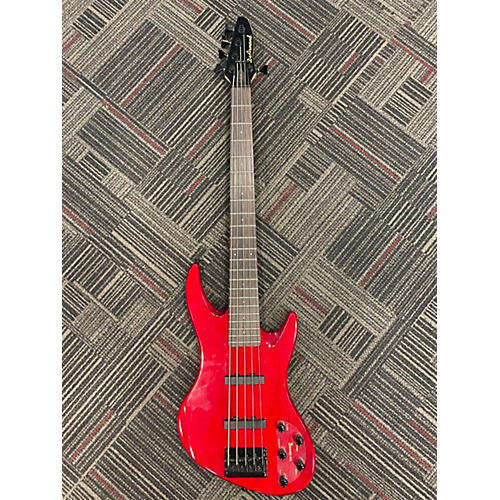 DeArmond Used DeArmond Pilot 5 Red Electric Bass Guitar Red