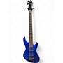 Used DeArmond Pilot Plus V Blue Electric Bass Guitar Blue