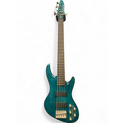 Used DeArmond Pilot Pro V Turquoise Electric Bass Guitar