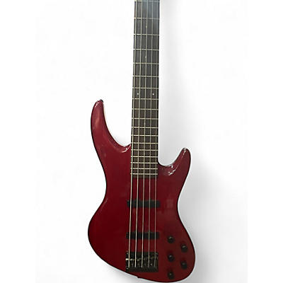 Used DeArmond Pilot V red Electric Bass Guitar