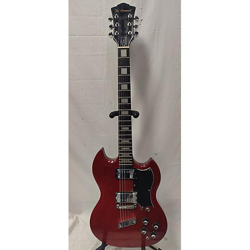 DeArmond Used DeArmond S65 Cherry Solid Body Electric Guitar Cherry