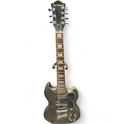 Used DeArmond S67 Gunmetal Gray Solid Body Electric Guitar