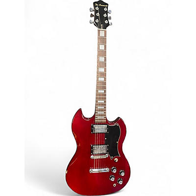 Used DeArmond S67 Red Solid Body Electric Guitar