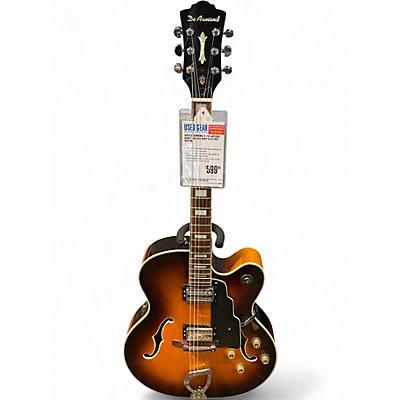 Used DeArmond X-155 Antique Burst Hollow Body Electric Guitar