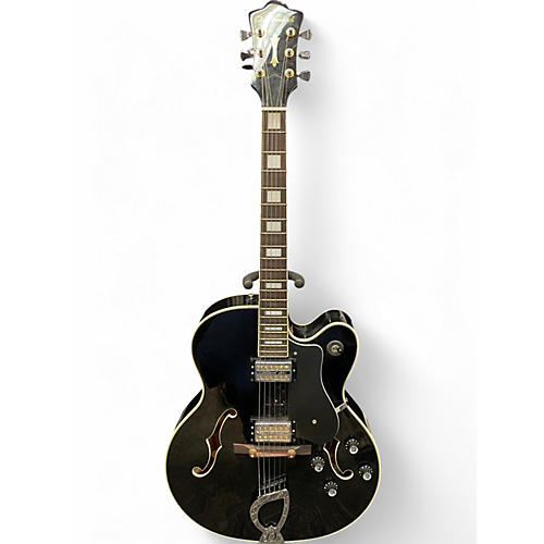 Used DeArmond X-155 Black Hollow Body Electric Guitar Black