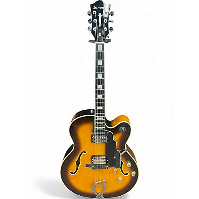 Used DeArmond X155 2 Color Sunburst Hollow Body Electric Guitar