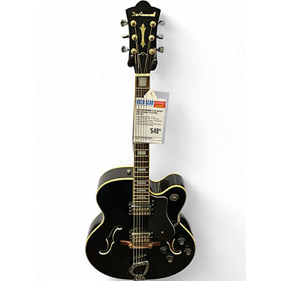 Used DeArmond X155 Black Hollow Body Electric Guitar