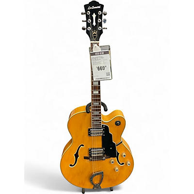 Used DeArmond X155 Natural Hollow Body Electric Guitar