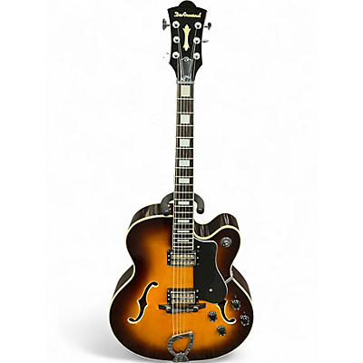 Used DeArmond X155 Sunburst Hollow Body Electric Guitar