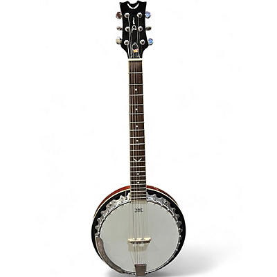 Used Dean 6 STRING GUITAR BANJO Natural Banjo