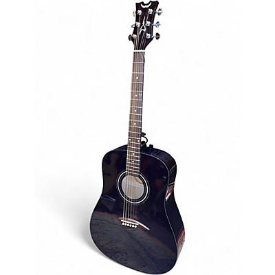 Used Dean AK48T-BK Black Acoustic Guitar