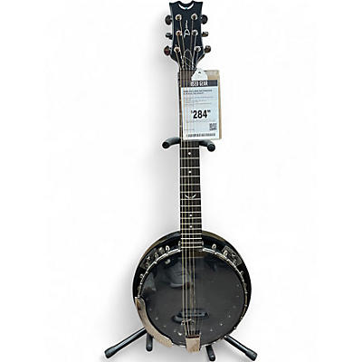 Used Dean BW6 Backwoods Black Gloss Banjo