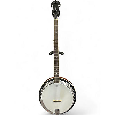 Used Dean BW6 Backwoods Dark Cherry Burst Banjo
