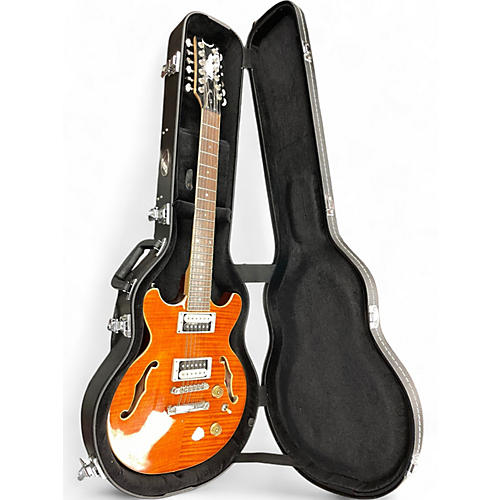 Used Dean Boca 12 Amber Solid Body Electric Guitar Amber