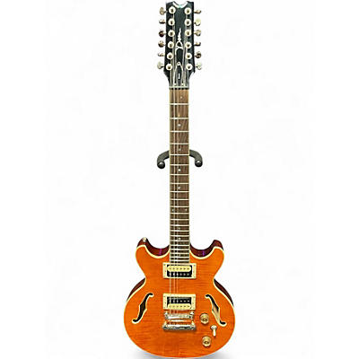Used Dean Boca 12 Orange Solid Body Electric Guitar