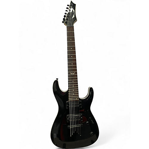 Used Dean  CUSTOM 750X 7-STRING Black Solid Body Electric Guitar Black