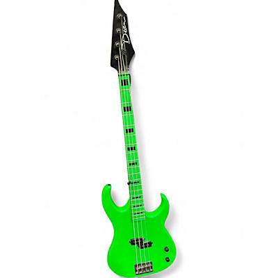 Used Dean CUSTOM ZONE 4 Green Electric Bass Guitar