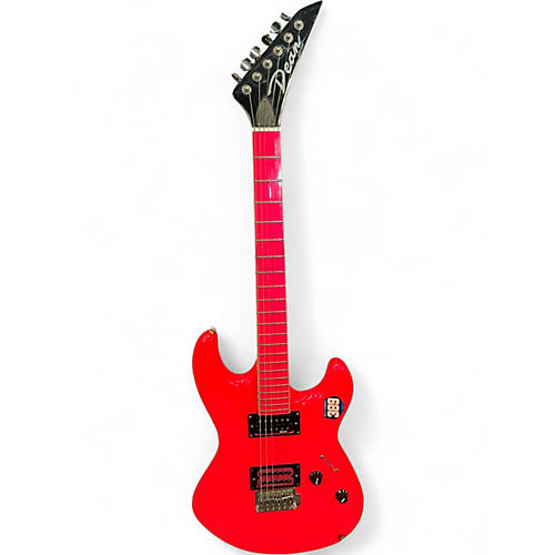 Used Dean CUSTOM ZONE PINK GUITAR FLOURESCENT PINK Solid Body Electric Guitar FLOURESCENT PINK