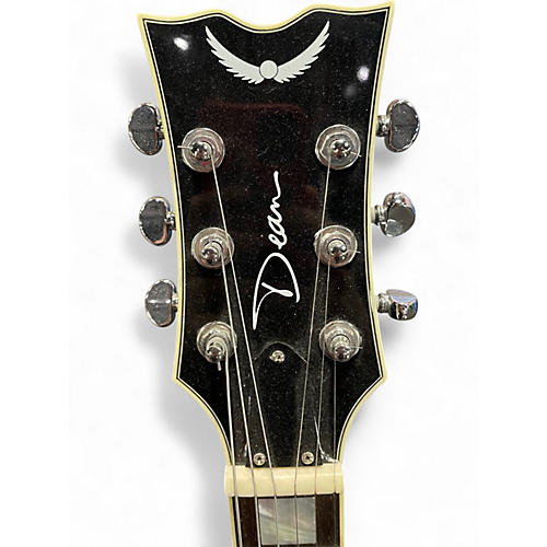 Used Dean Colt Black Hollow Body Electric Guitar Black