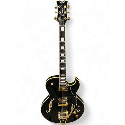 Used Dean Colt With Piezo Black Hollow Body Electric Guitar Black