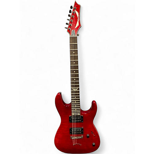 Used Dean Custom 350 Trans Red Solid Body Electric Guitar Trans Red