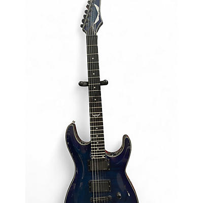 Used Dean Custom 450 Trans Blue Solid Body Electric Guitar