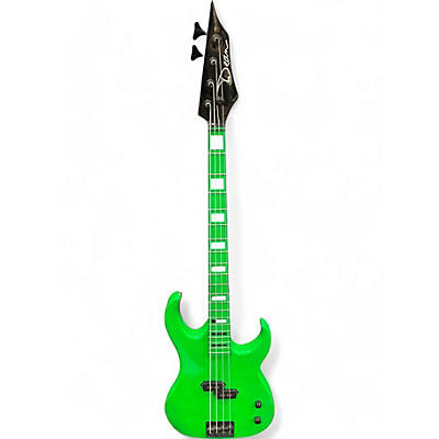 Used Dean Custom Zone 4-String Atomic Green Electric Bass Guitar