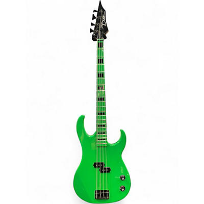 Used Dean Custom Zone 4-String Green Electric Bass Guitar