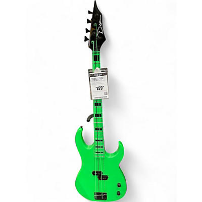 Used Dean Custom Zone 4-String Nuclear Green Electric Bass Guitar