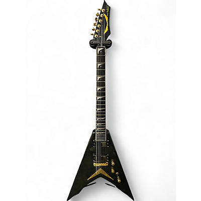 Used Dean DAVE MUSTAINE LTD ED V Trans Black Solid Body Electric Guitar