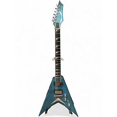 Used Dean DAVE MUSTAINE VMNT LIMITED Trans Blue Solid Body Electric Guitar