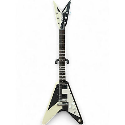 Used Dean DEMICHAEL SCHENKER RETRO Black and White Solid Body Electric Guitar