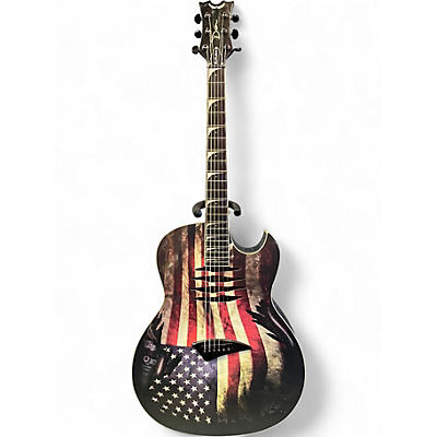 Used Dean Dave Mustaine Mako Glory Custom Graphic Acoustic Guitar