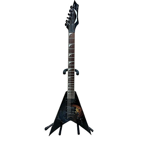 Dean Used Dean Dave Mustaine Signature MAX WHEEL VMNT Black Solid Body Electric Guitar Black