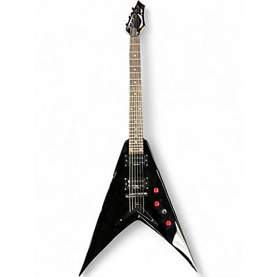 Used Dean Dave Mustaine Signature V Black Solid Body Electric Guitar