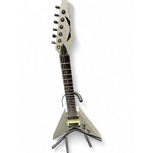 Used Dean Dave Mustaine Signature V Gray Solid Body Electric Guitar Gray