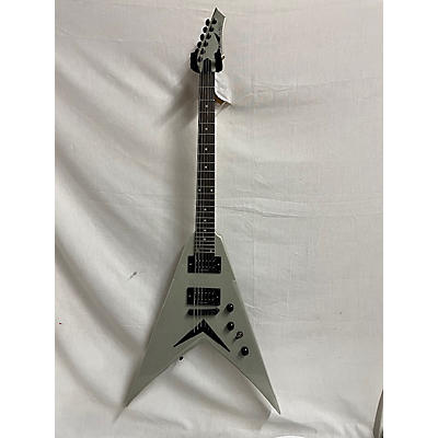 Dean Used Dean Dave Mustaine Signature V Metallic Silver Solid Body Electric Guitar