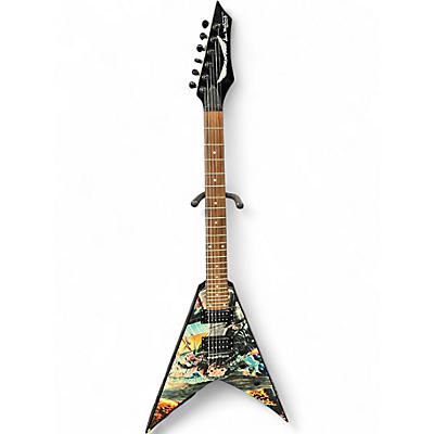 Used Dean Dave Mustaine Signature V United Abomination Custom Graphic Solid Body Electric Guitar