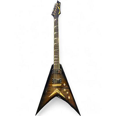 Used Dean Dave Mustaine V Limited Edition Tiger Eye Solid Body Electric Guitar