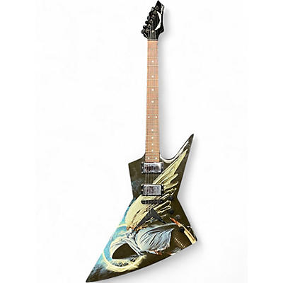 Used Dean Dave Mustaine Zero Angel of Deth II Black Solid Body Electric Guitar