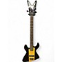 Used Dean Demonator 4 String Black Electric Bass Guitar Black