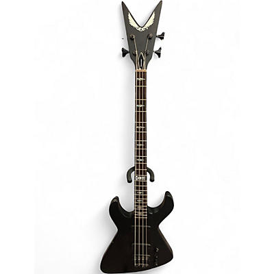 Used Dean Demonator 4 String Flat Black Electric Bass Guitar