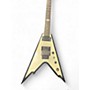 Used Dean Dime Razorback V Black and White Solid Body Electric Guitar Black and White