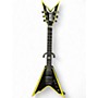 Used Dean Dime Razorback V Black and Yellow Solid Body Electric Guitar Black and Yellow