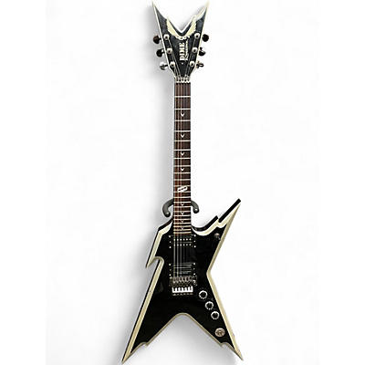 Used Dean Dimebag Razorback Floyd Rose 2 tone black and silver Solid Body Electric Guitar