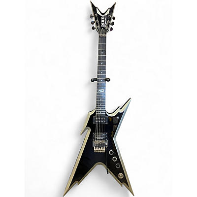 Used Dean Dimebag Razorback Floyd Rose BLACK AND GRAY Solid Body Electric Guitar