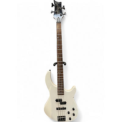 Used Dean E10APJ Edge 10 Active PJ Skull Crusher Olympic White Electric Bass Guitar